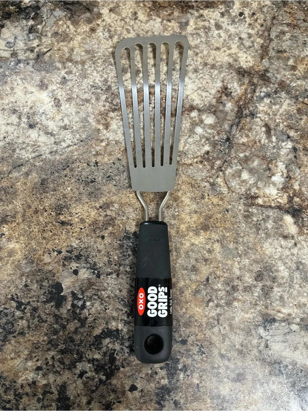 Oxo Good Grips Stainless Slotted Turner - Black and Silver